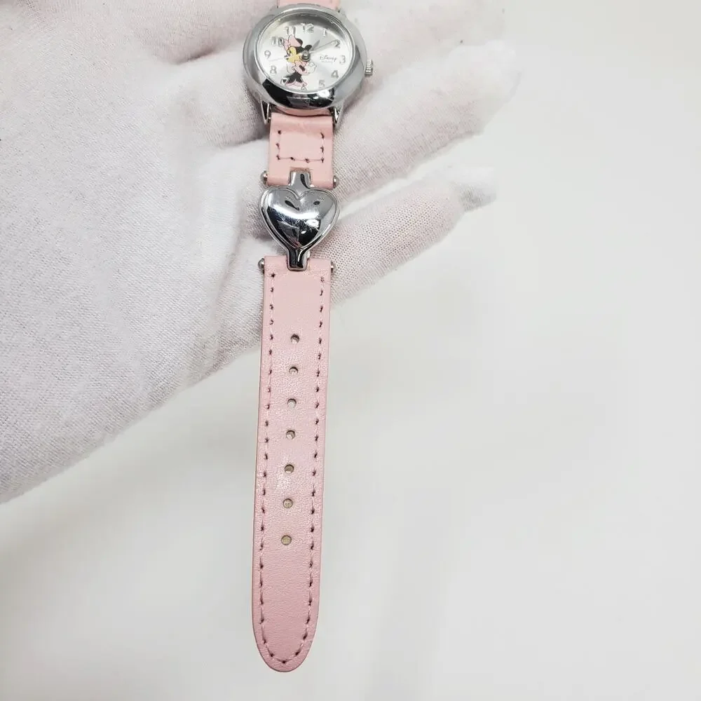 Disney Parks Minnie Mouse Watch Silver Hearts